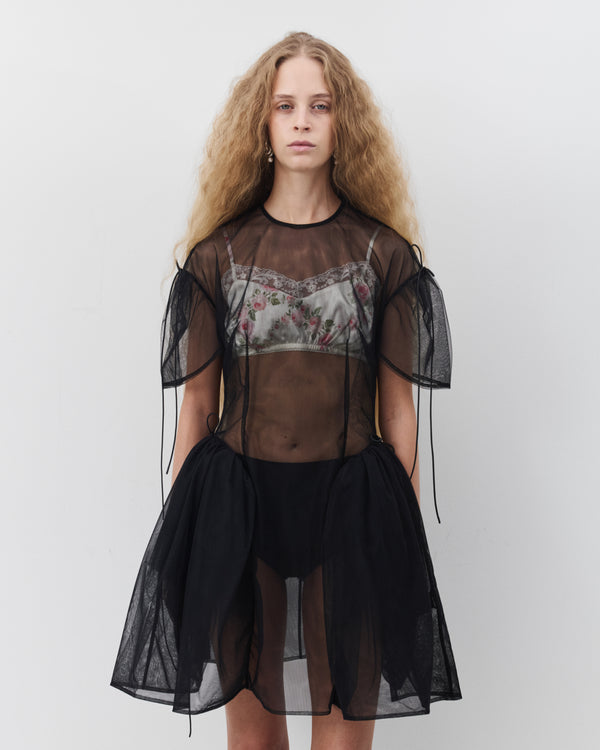 Simone Rocha - Women's Mini Puff Sleeve Dress - (Black)