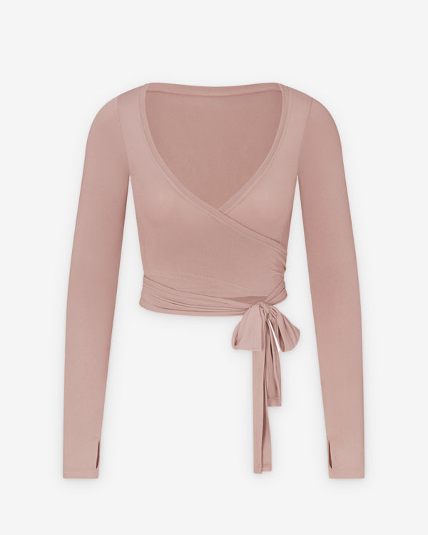 NikeSkims - Women's Stretch Knit Ls Wrap Top - (Himalayan)