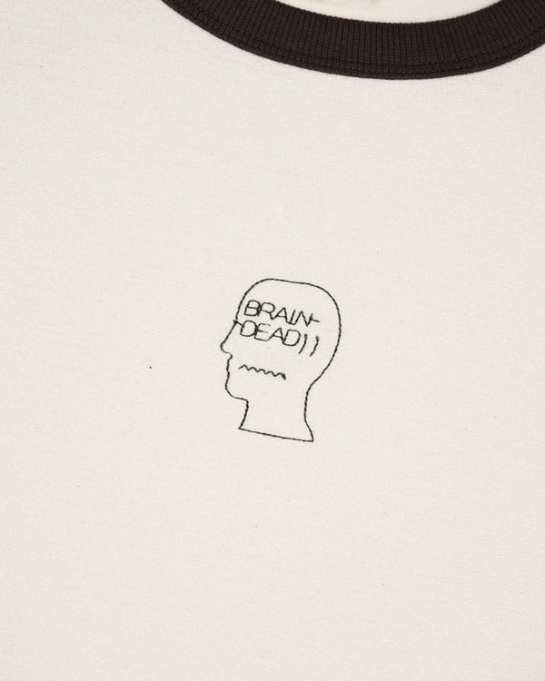 Brain Dead - Men's Slubby Ringer T-Shirt - (Natural)