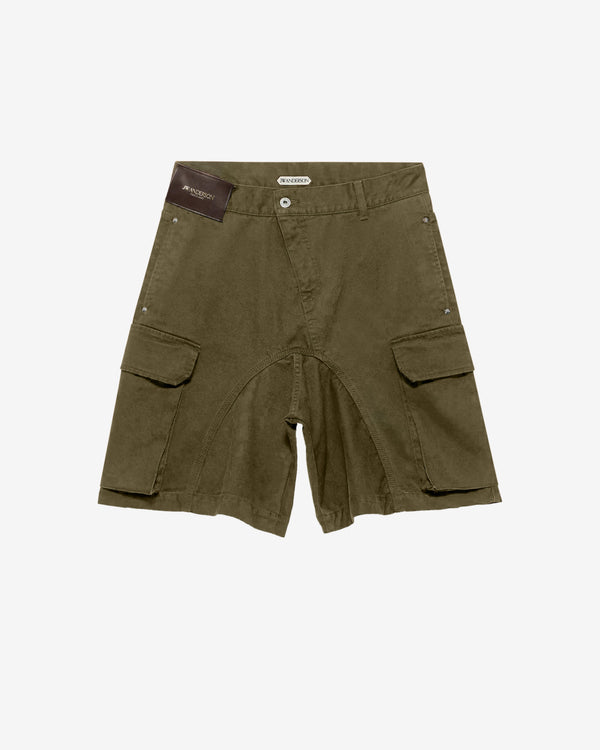 JW Anderson - Men's Twisted Patch Pocket Short - (Khaki)