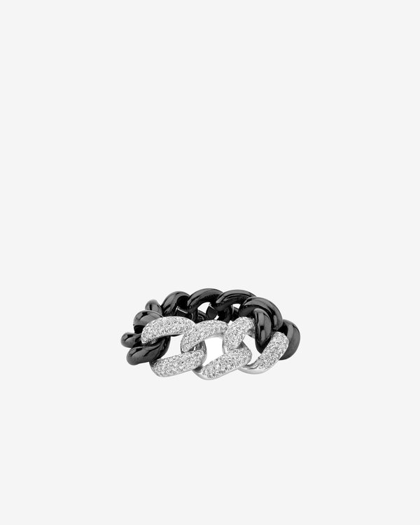 Shay - Women's Essential Link Ring - (White Gold)