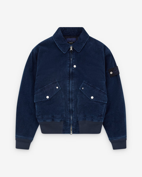 Stone Island - Men’s Corduroy Bomber Jacket - (Indigo)