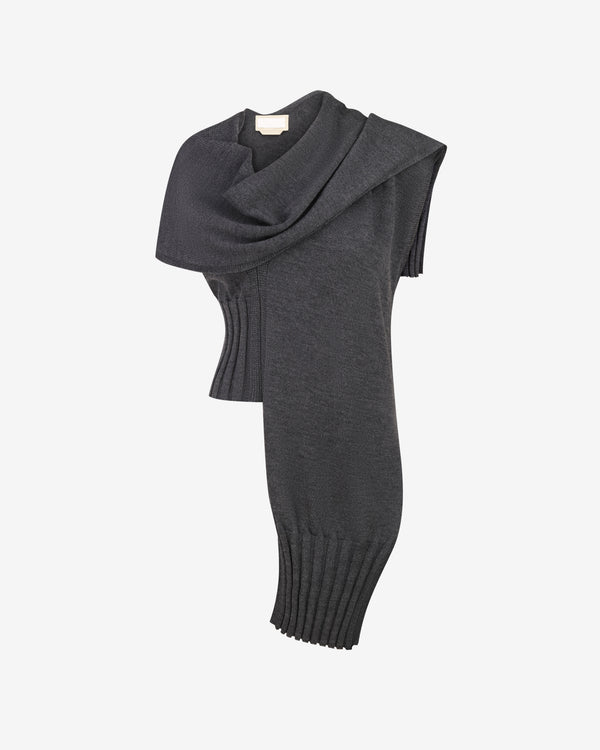Litkovska - Women's Layered Wool Top - (Grey)