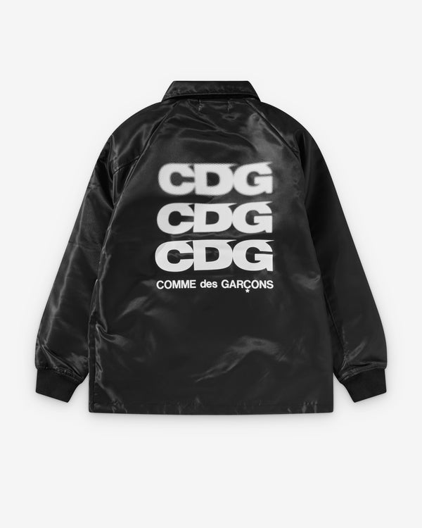CDG - Faux Fur Coach Jacket - (Black)