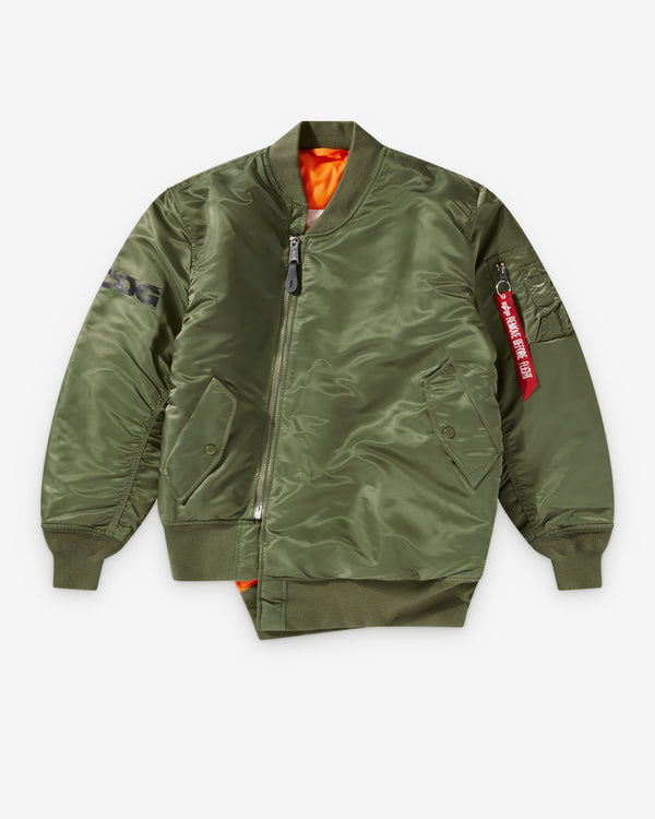 CDG - Alpha Industries Reversible Bias MA-1 Jacket - (Olive)