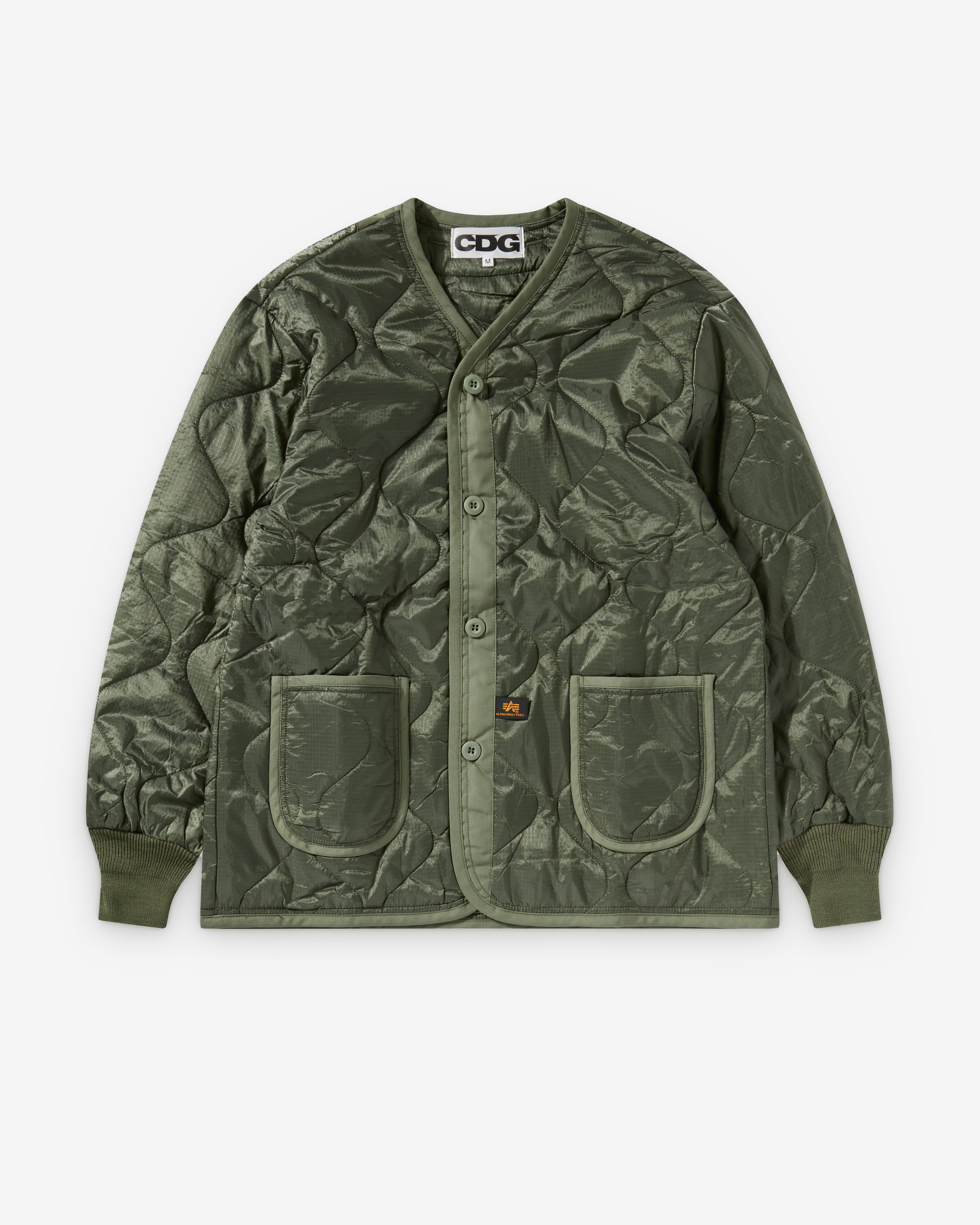 CDG: Alpha Industries Liner (Olive) | DSMNY E-SHOP