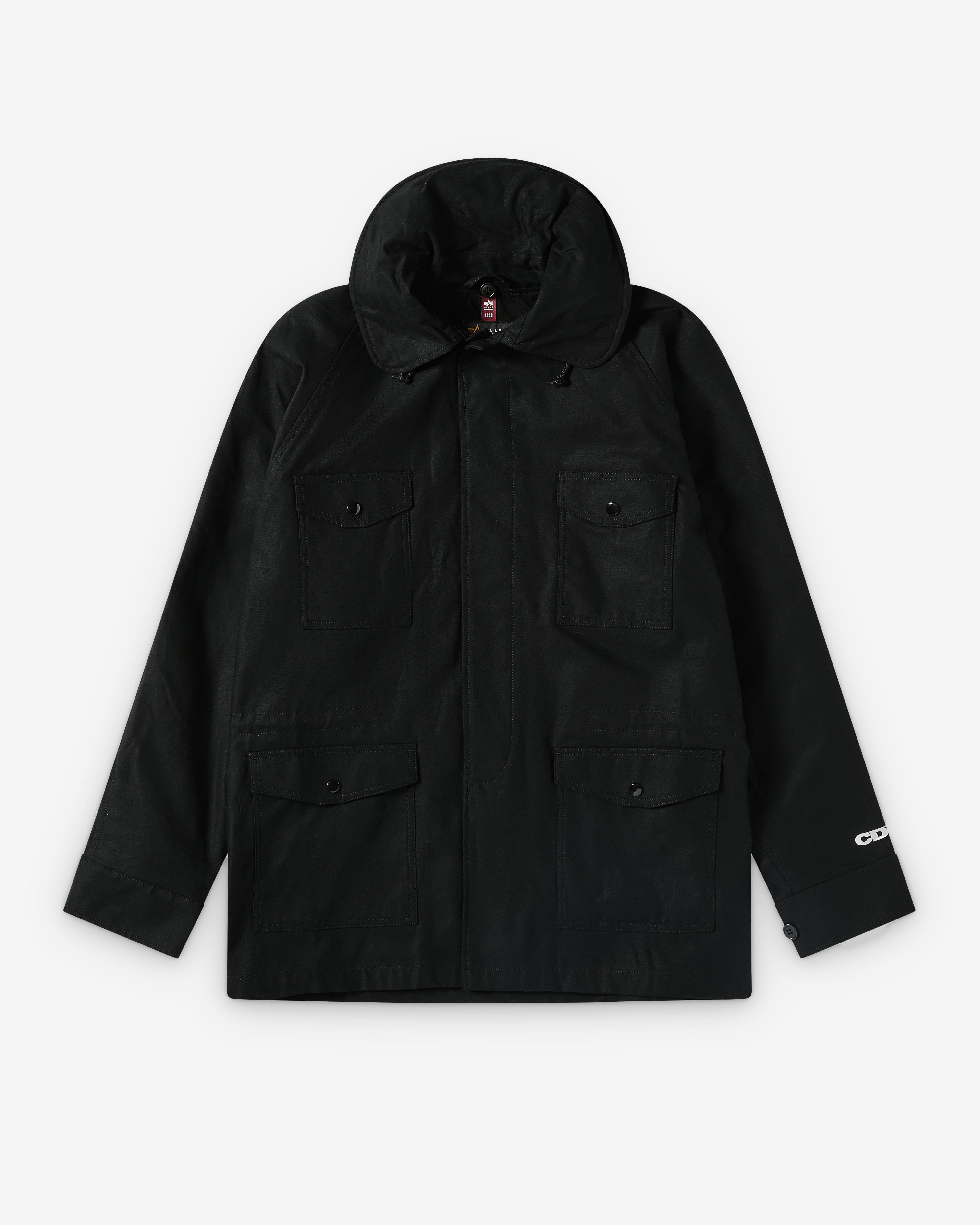 CDG: Alpha Industries Air Force Field Jacket (Black) | DSMNY E-SHOP