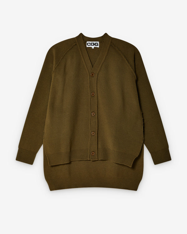 CDG - Outside Seam Cardigan - (Khaki)