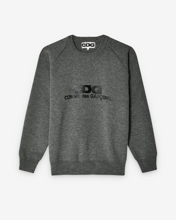 CDG - Rib Stitch School Pullover - (Grey)