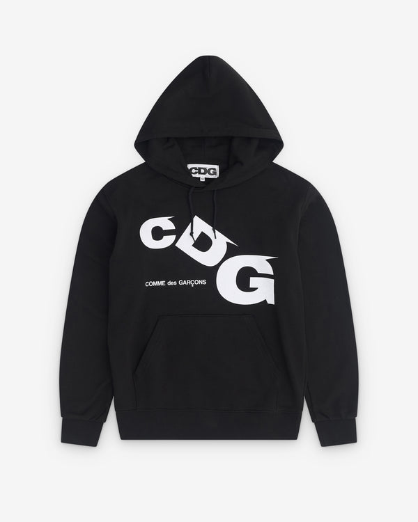 CDG - CDG Printed Logo Hoodie - (Black)