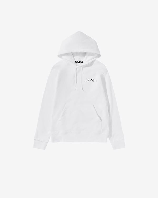 CDG - Logo Hooded Sweatshirt - (White)