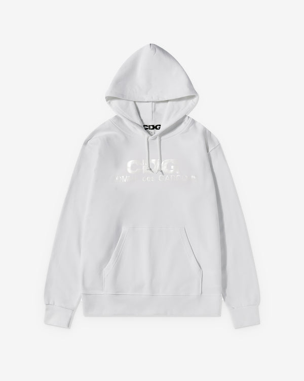 CDG - Monochrome Logo Hoodie - (White)