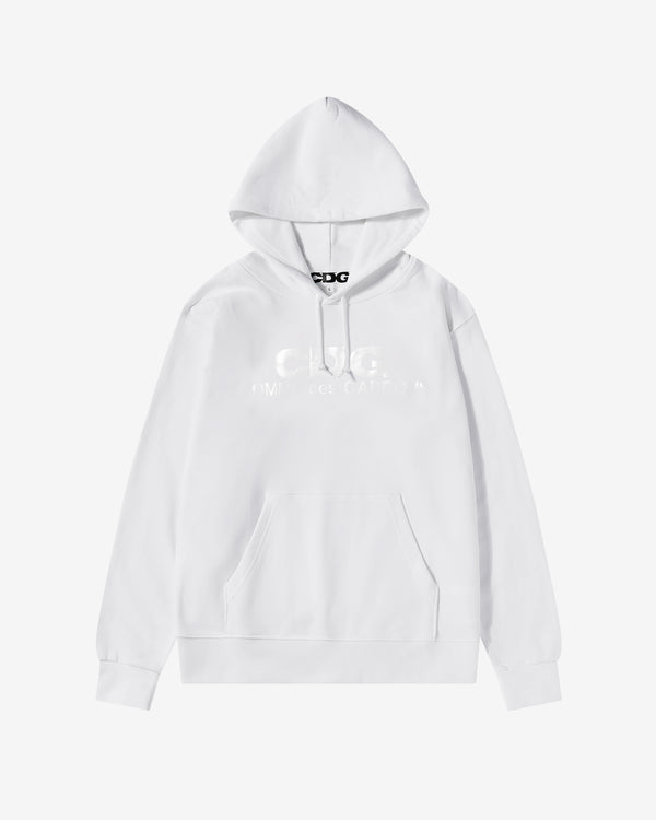 CDG - Monochrome Logo Hoodie - (White)