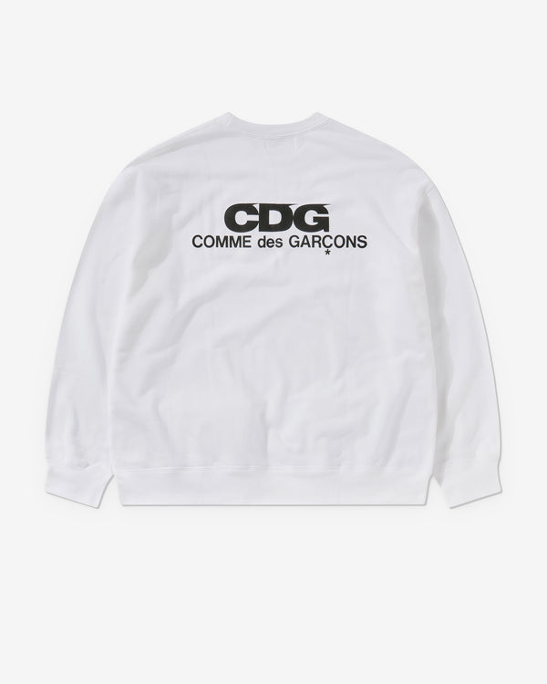 CDG - Oversized Sweatshirt - (White)