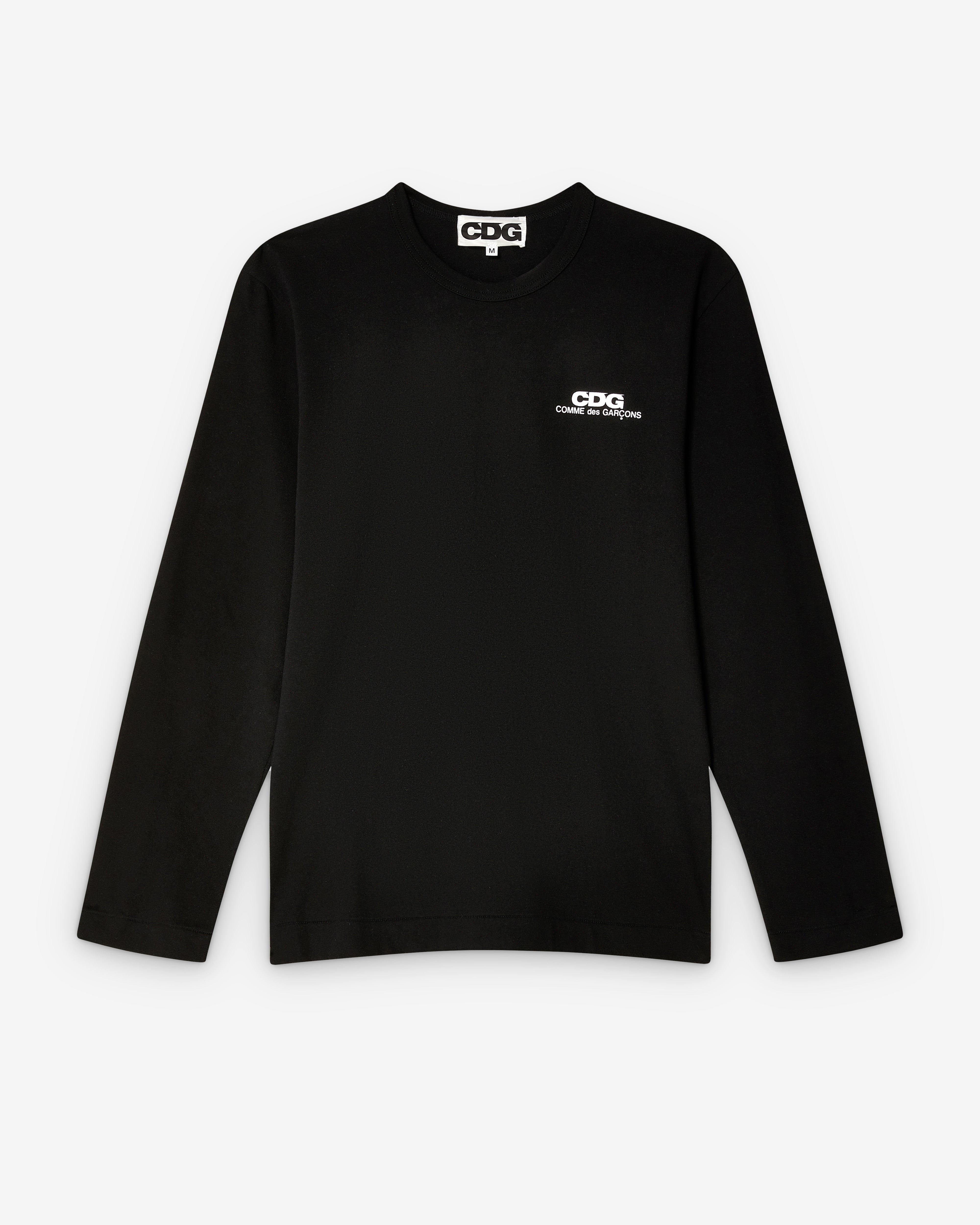 BLACK COMME des GARÇONS 長袖Tシャツ M CDG: Small Logo Long Sleeve T-Shirt (Black) | DSMNY E-SHOP