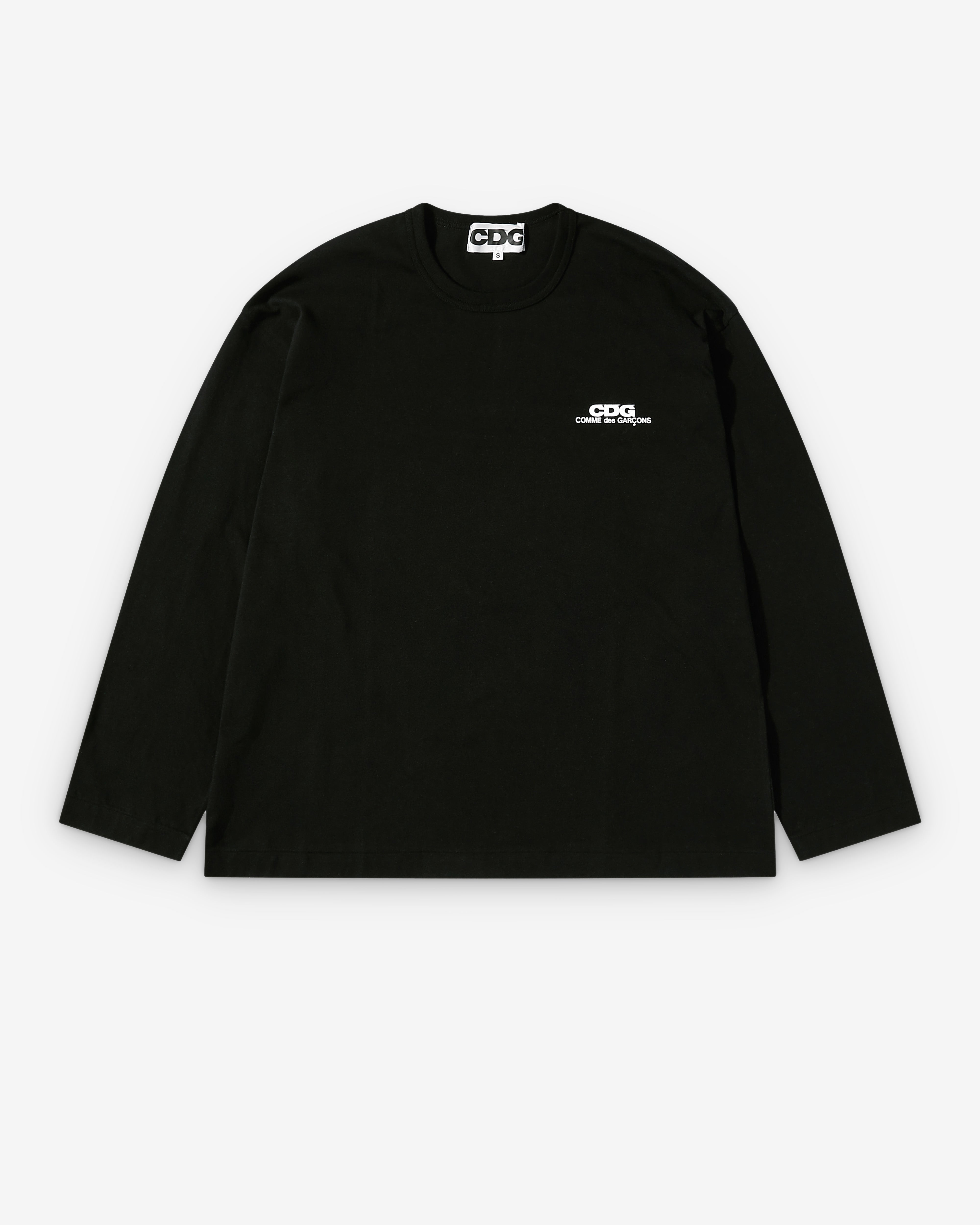 CDG: Small Logo Longsleeve T-Shirt (Black) | DSMNY E-SHOP