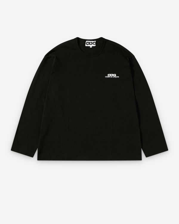 CDG - Small Logo Longsleeve T-Shirt - (Black)