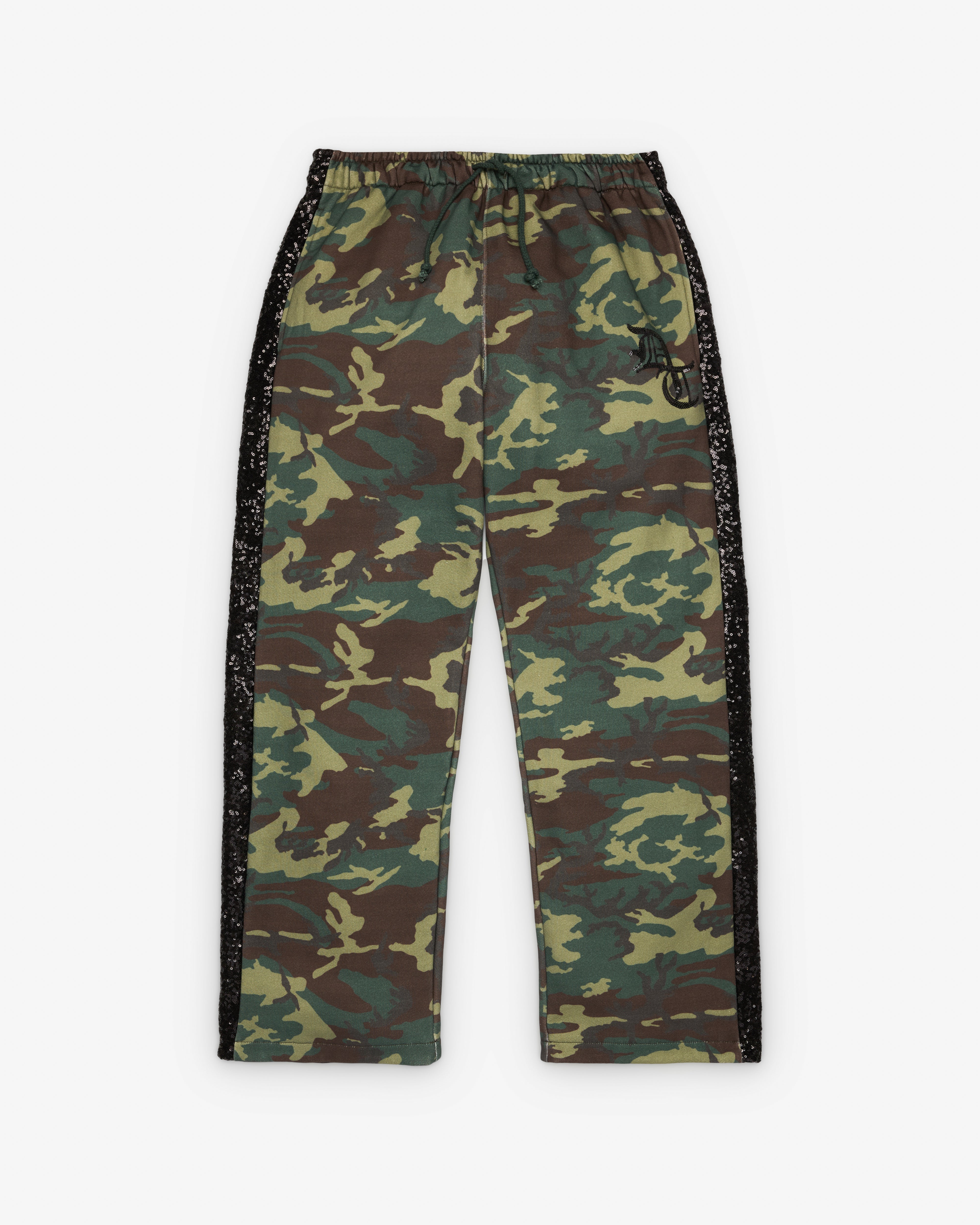 Denim Tears: Men's Sequins Side Panel Sweatpant (Camo) | DSMNY E-SHOP