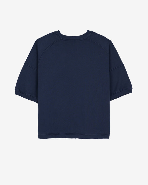 Brain Dead - Men's Short Sleeve Crewneck Sweatshirt - (Navy)