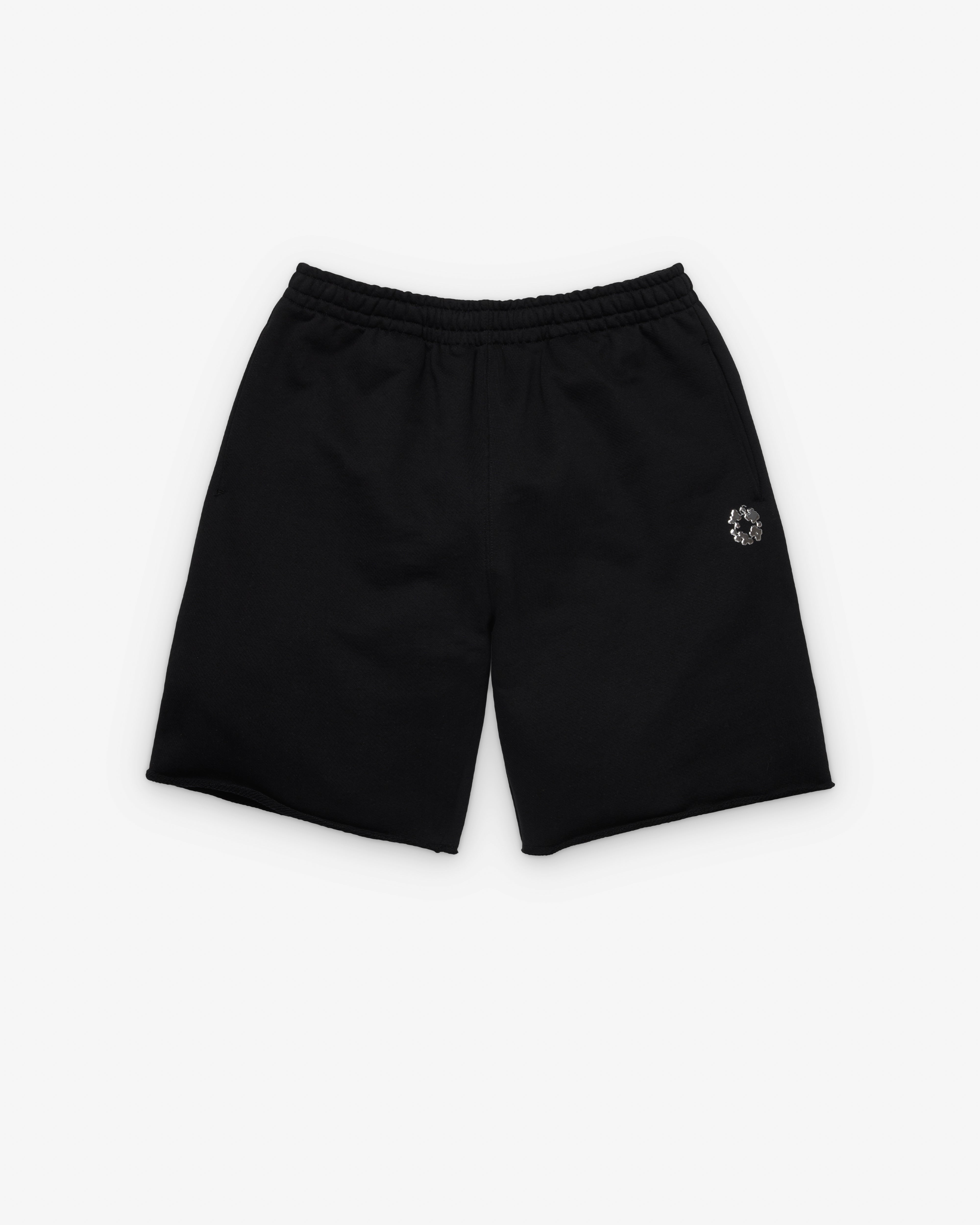 Denim Tears: Men's Sports Gel Sweatshorts (Black) | DSMNY E-SHOP