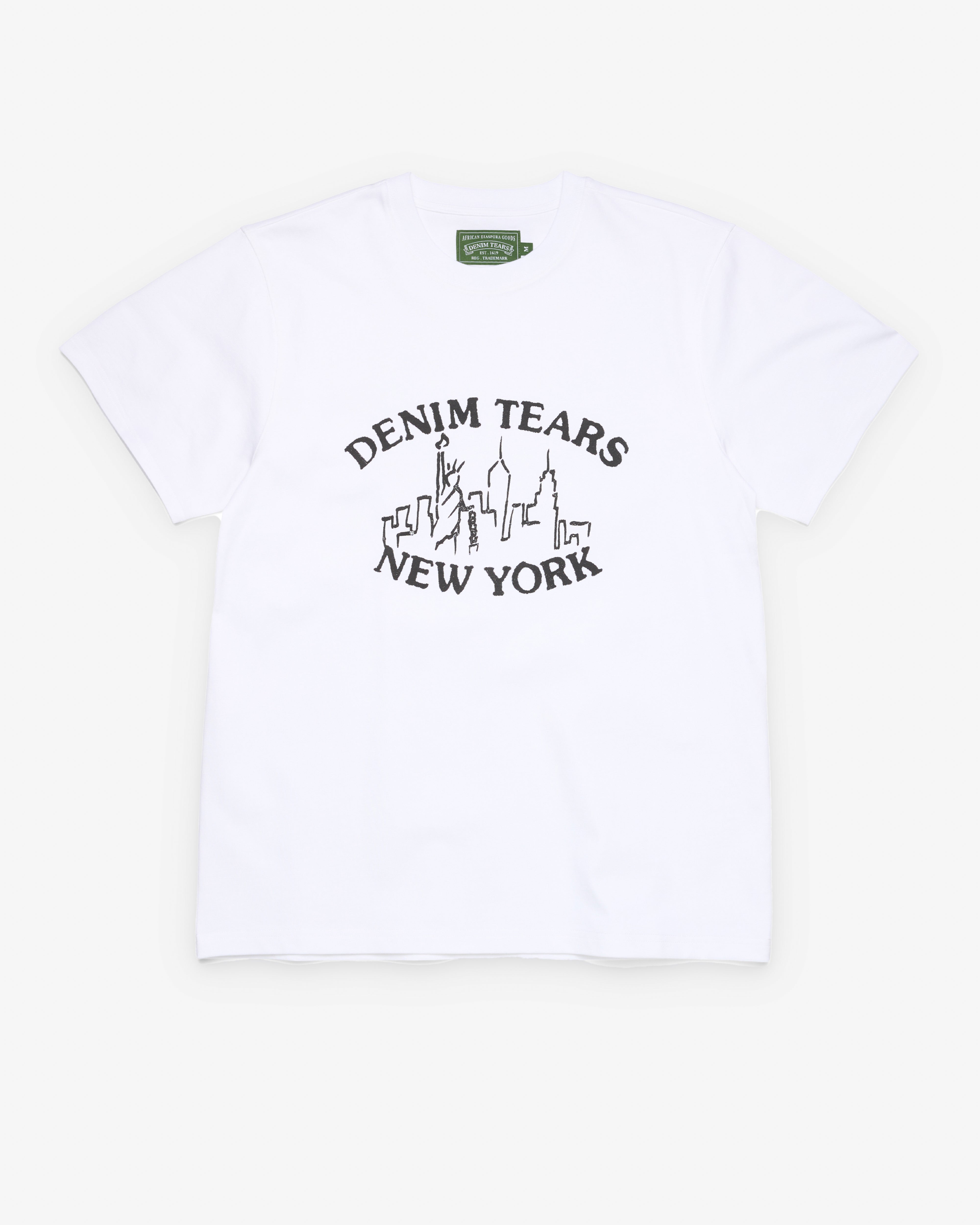 ぷ*ん様 gypsohilaTwinkle Tops White Denim Tears: Men's Skyline Tee (White) | DSMNY E-SHOP