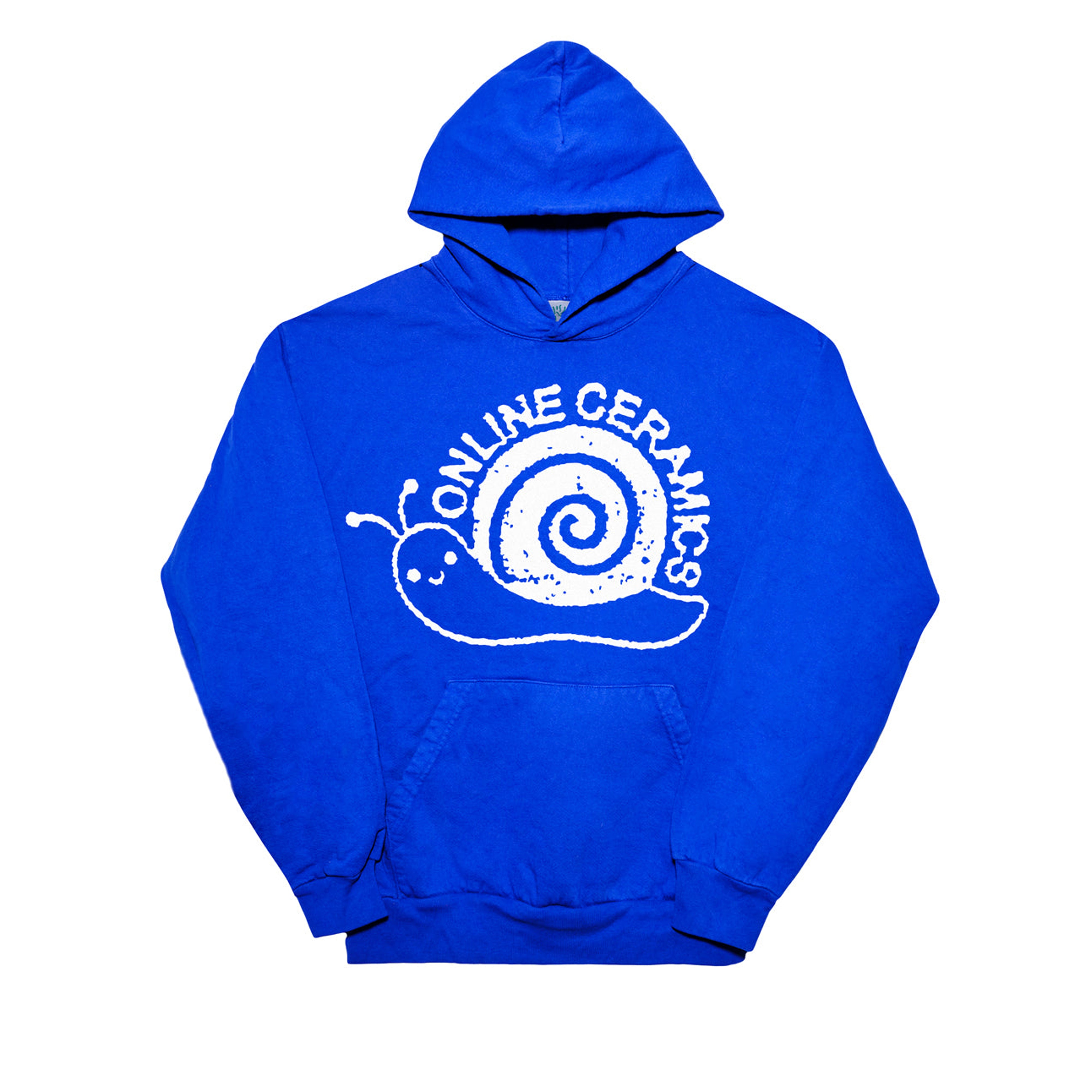 Online Ceramics: Men's Snail Logo Hoodie (Blue) | DSMNY E-SHOP