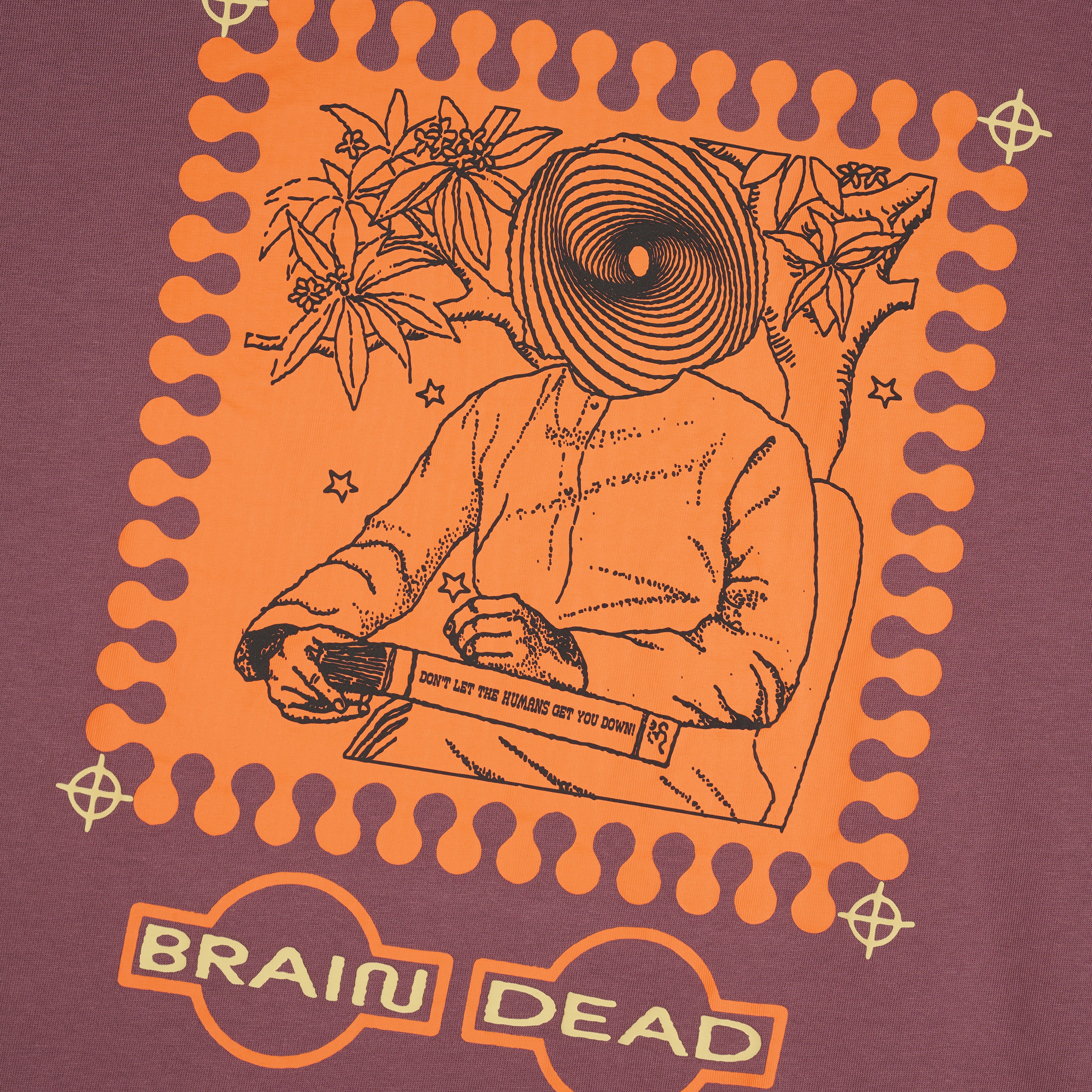 Brain Dead: Men's Special Illusions Long Sleeve T-Shirt (Clay