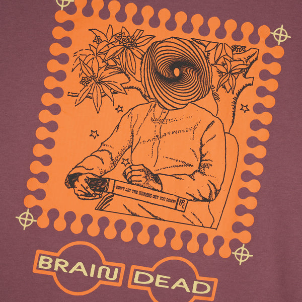 Brain Dead - Men's Special Illusions Long Sleeve T-Shirt - (Clay)