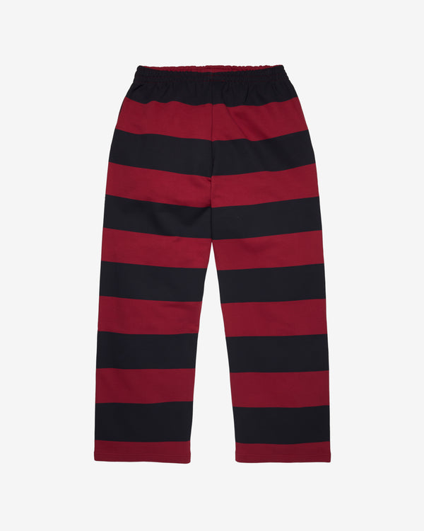 Denim Tears - Men's Striped Open Hem Sweatpants - (Red / Navy)