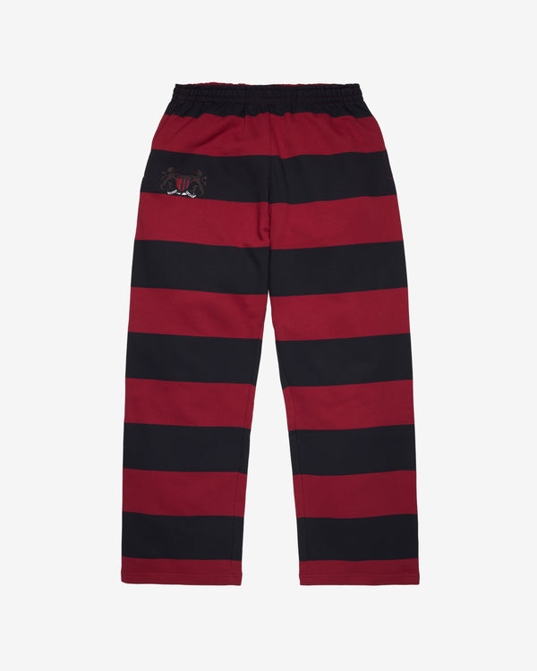 Denim Tears - Men's Striped Open Hem Sweatpants - (Red / Navy)