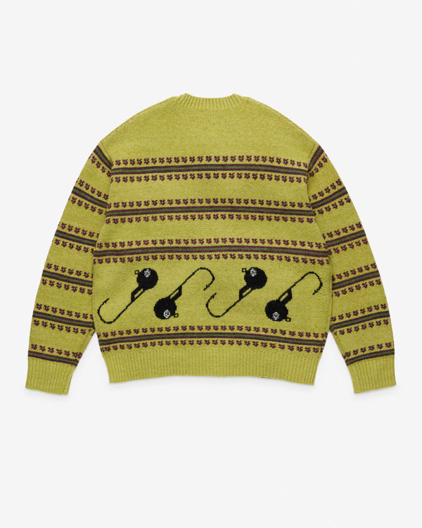 Denim Tears X Stüssy - Men's Knit Sweater - (Green)