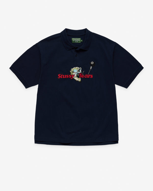 Denim Tears X Stüssy - Men's Polo - (Navy)
