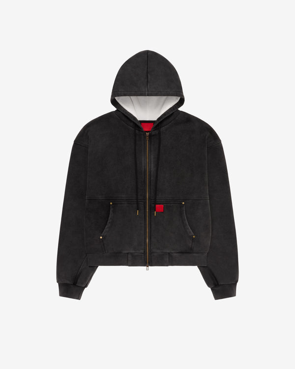 Fugazi - Men's Super Duty Zip Hoodie - (Washed Black)