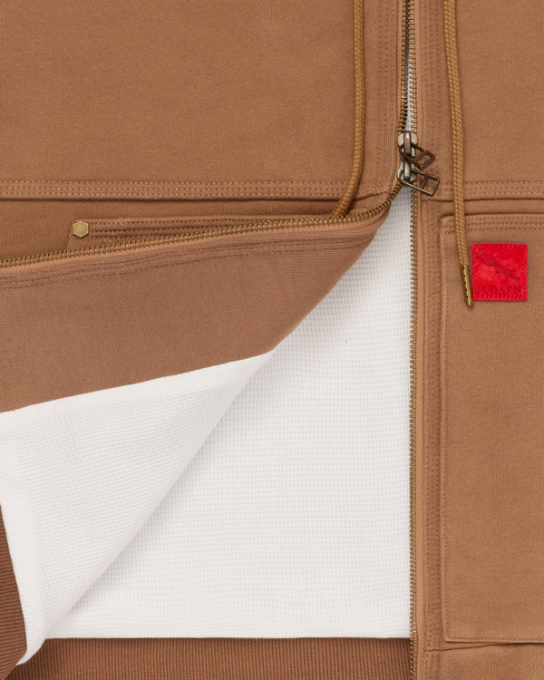 Fugazi - Men's Super Duty Zip Hoodie - (Tan)