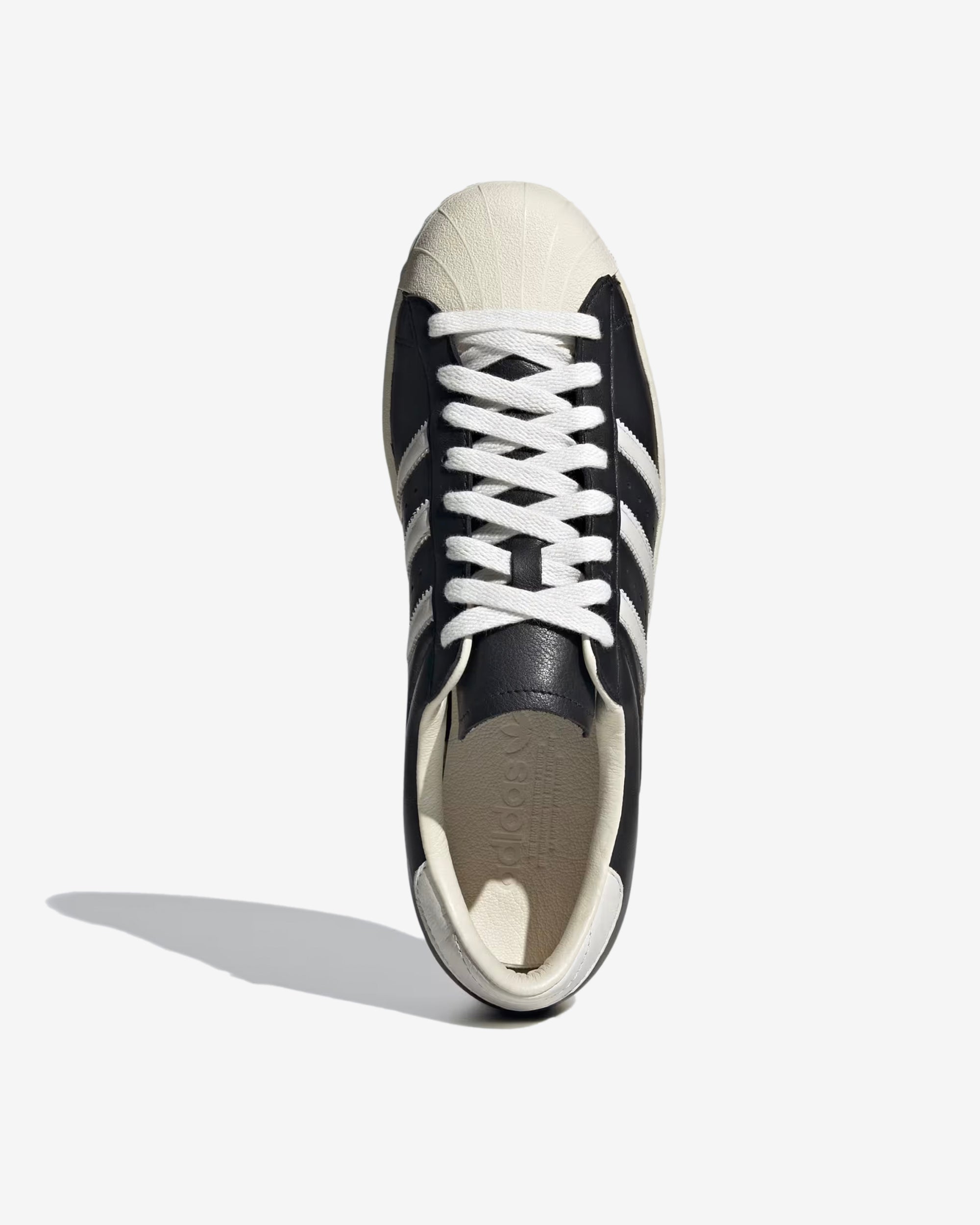 Adidas - Men's Superstar Vintage Sneakers - (Core Black/White) view 5, Click to Zoom in