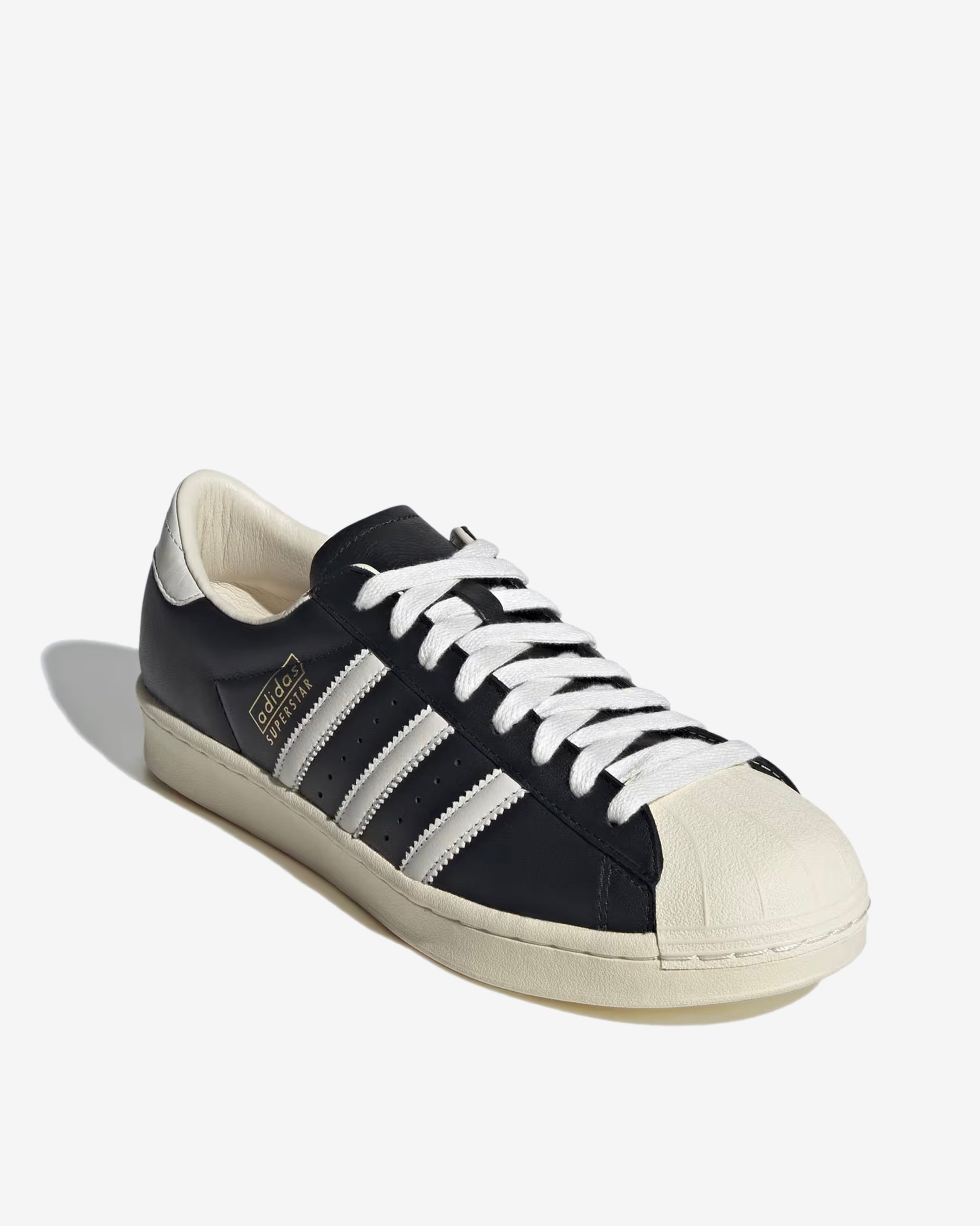 Adidas - Men's Superstar Vintage Sneakers - (Core Black/White) view 4, Click to Zoom in