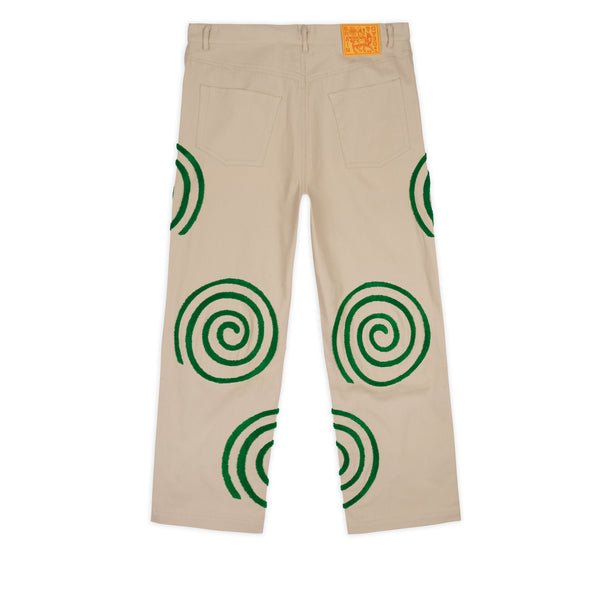 Brain Dead - Men's Swirls Twill Pant - (Khaki)