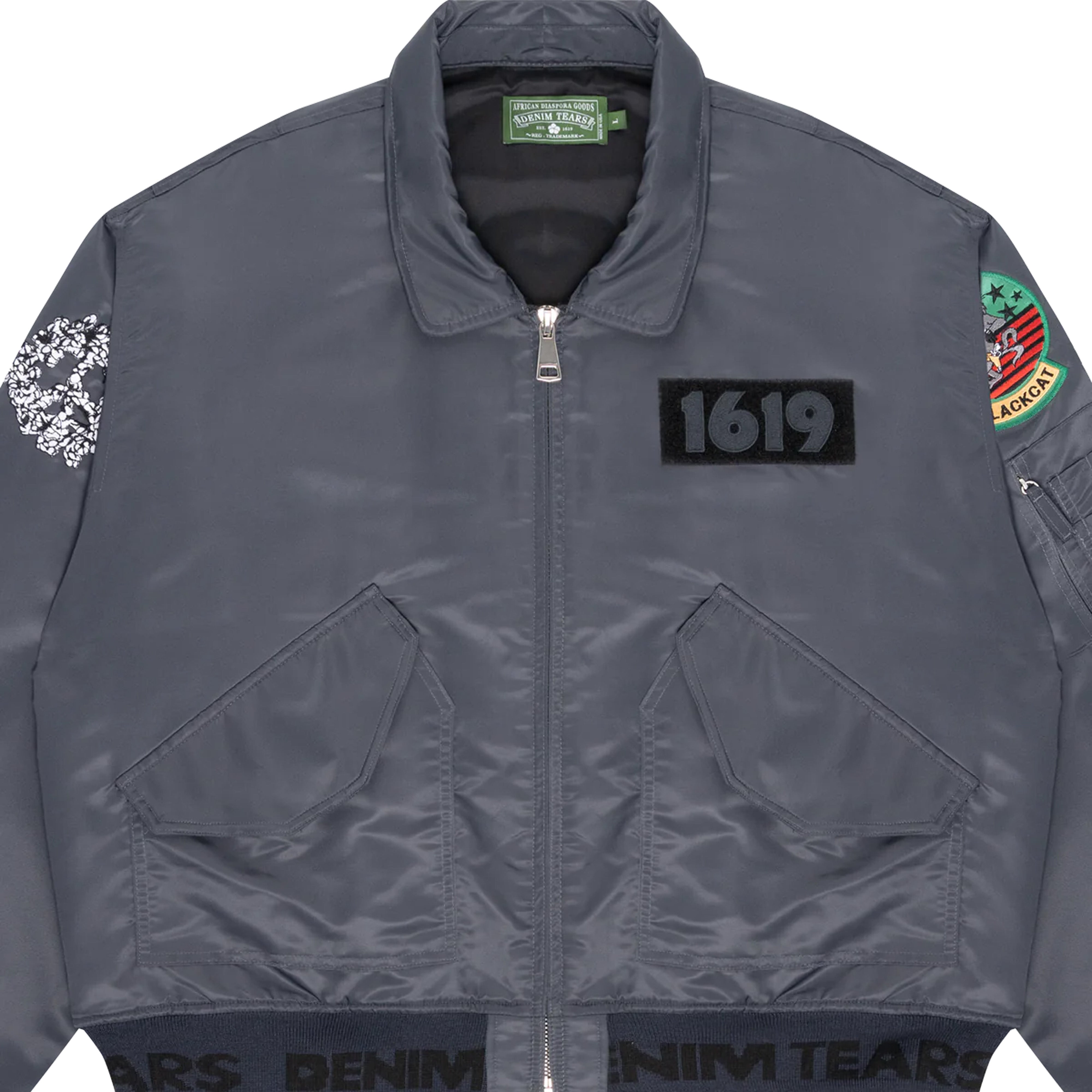 Denim Tears - 1619 Trans-Atlantic Flight Jacket - (Steel Blue)