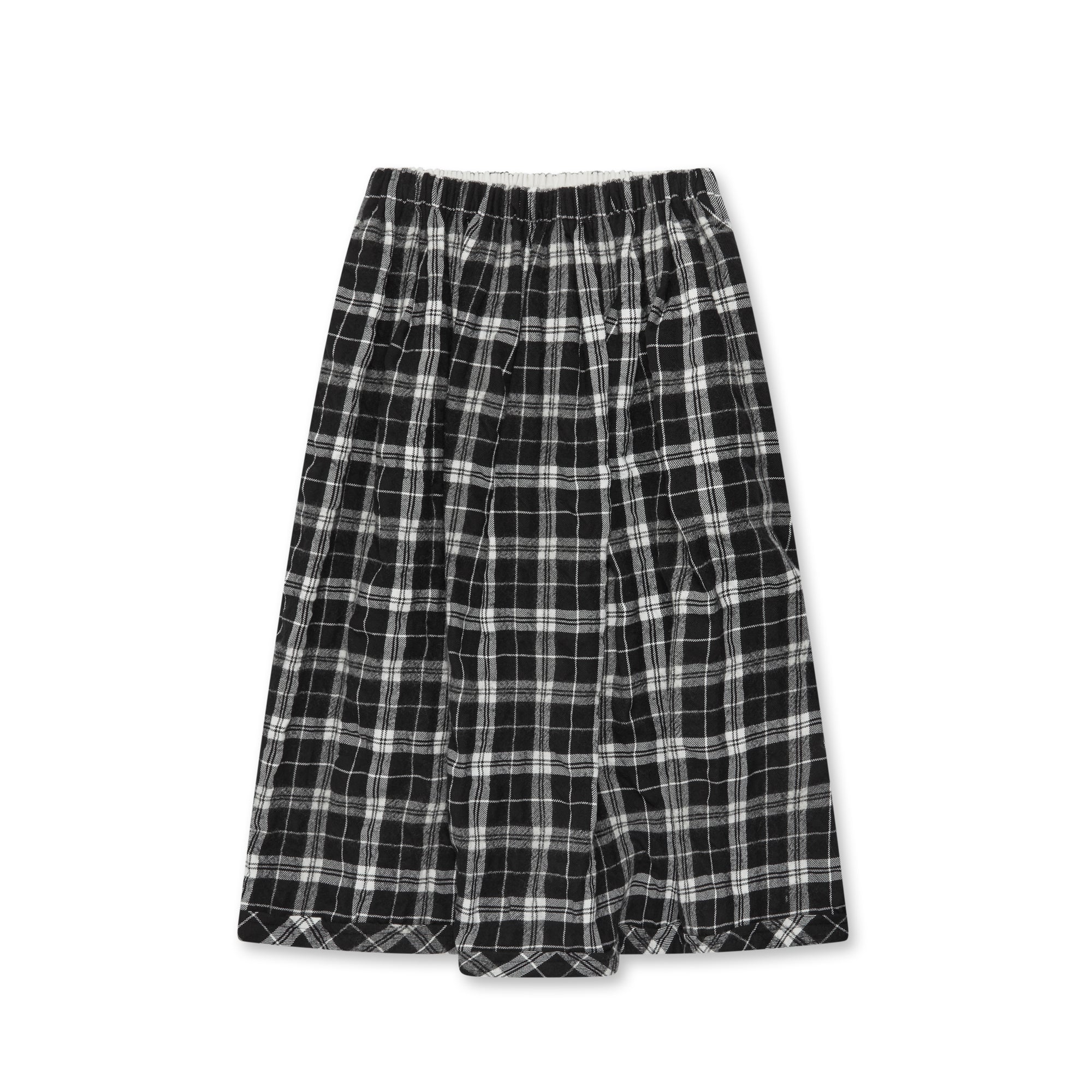 tao - Women's Tartan Skirt - (Black/White) view 5