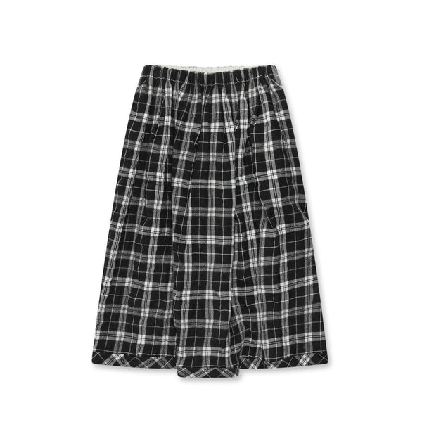 tao - Women's Tartan Skirt - (Black/White)
