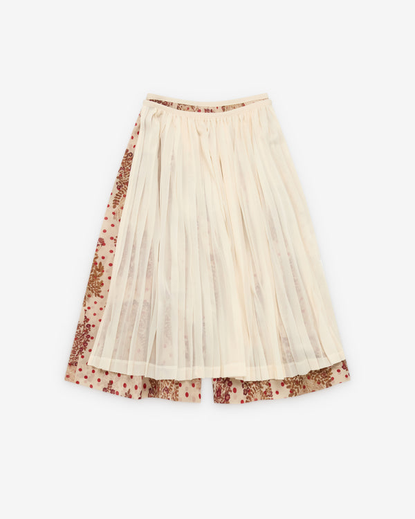 Tao - Women's Skirt Overlay Trousers - (White)