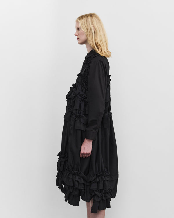 Tao - Women's Tiered Gathered Dress - (Black)