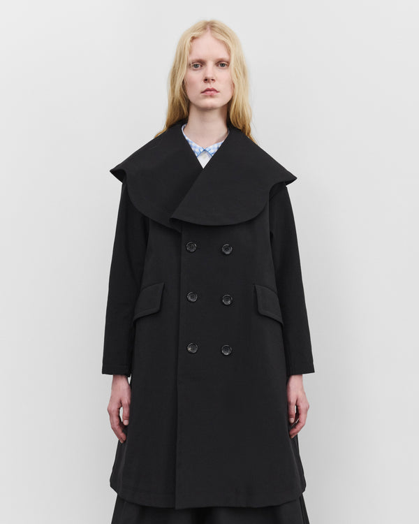 Tao - Women's Double Breasted Coat - (Black)