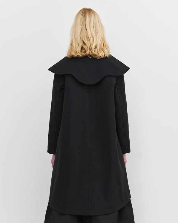 Tao - Women's Double Breasted Coat - (Black)