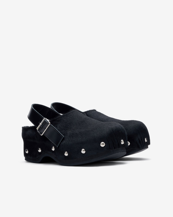 Tao - Women's Calf Hair Sandals - (Black)