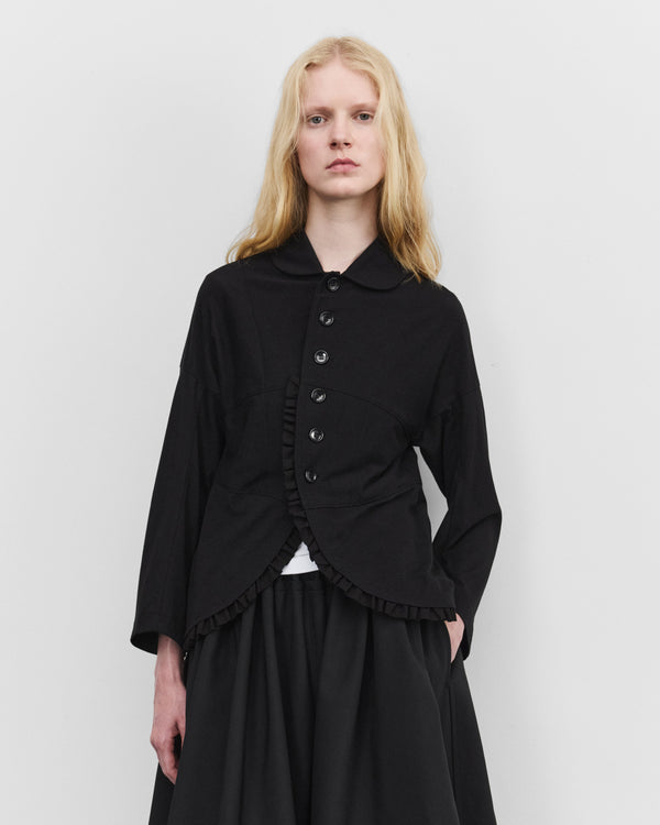 Tao - Women's Peter Pan Collar Jacket - (Black)