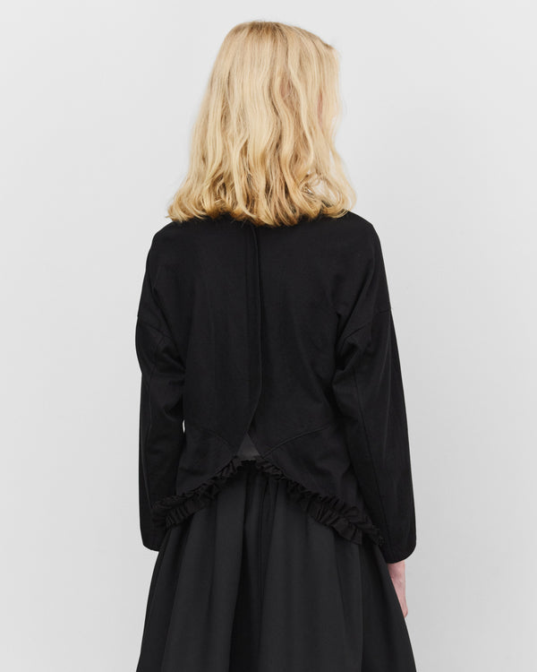 Tao - Women's Peter Pan Collar Jacket - (Black)
