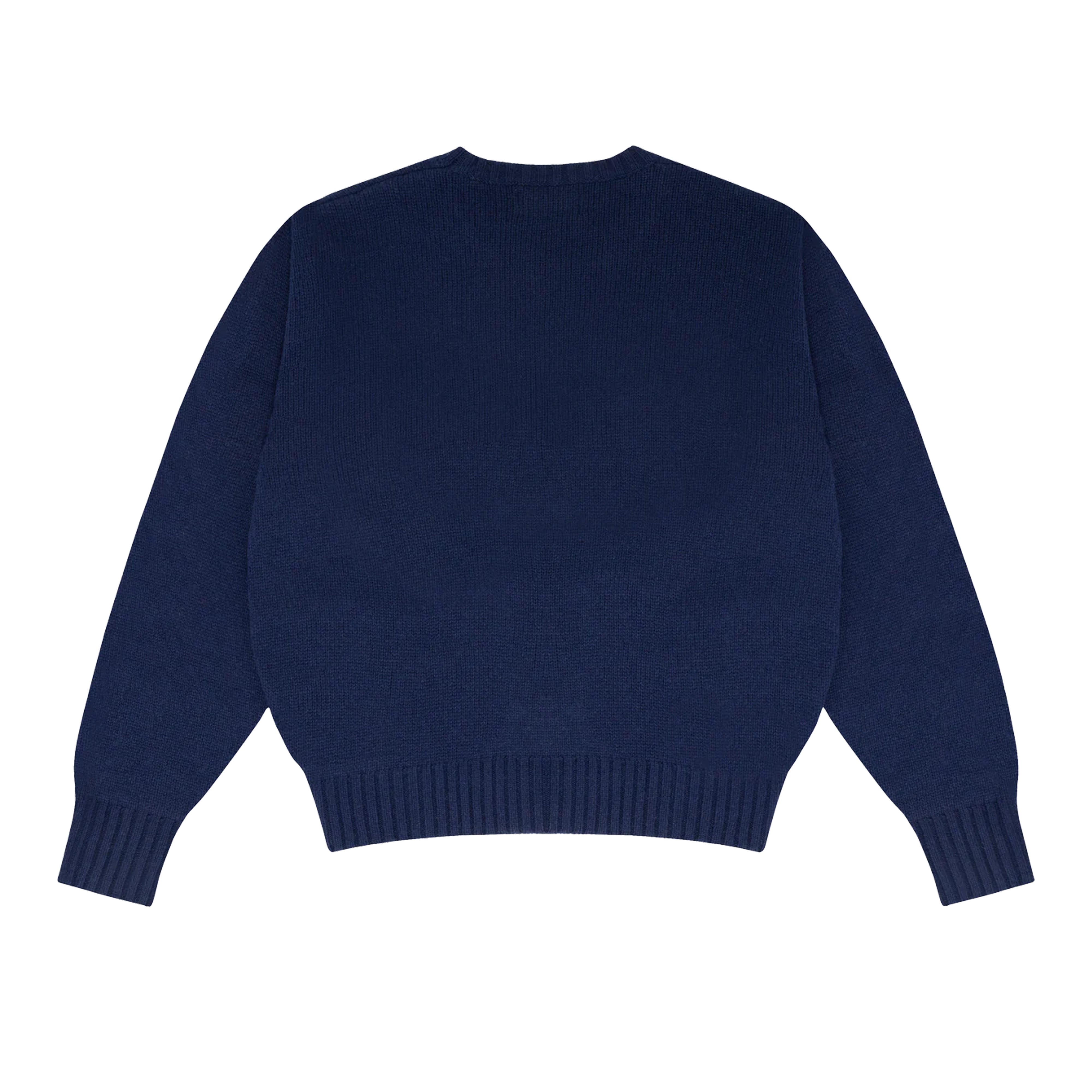 Denim Tears: 1619 Pan African Flag Sweater (Navy) | DSMNY E-SHOP