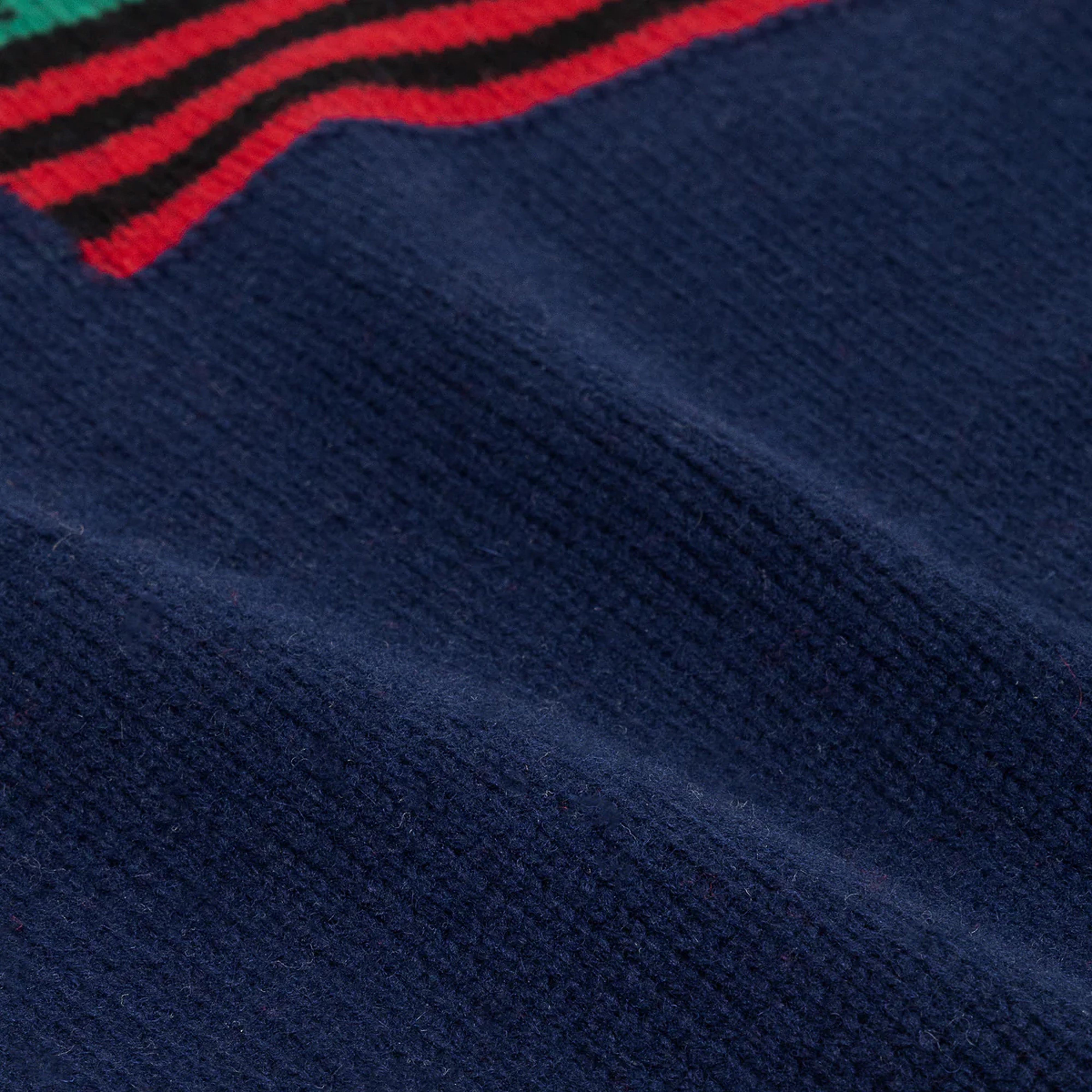 Denim Tears: 1619 Pan African Flag Sweater (Navy) | DSMNY E-SHOP