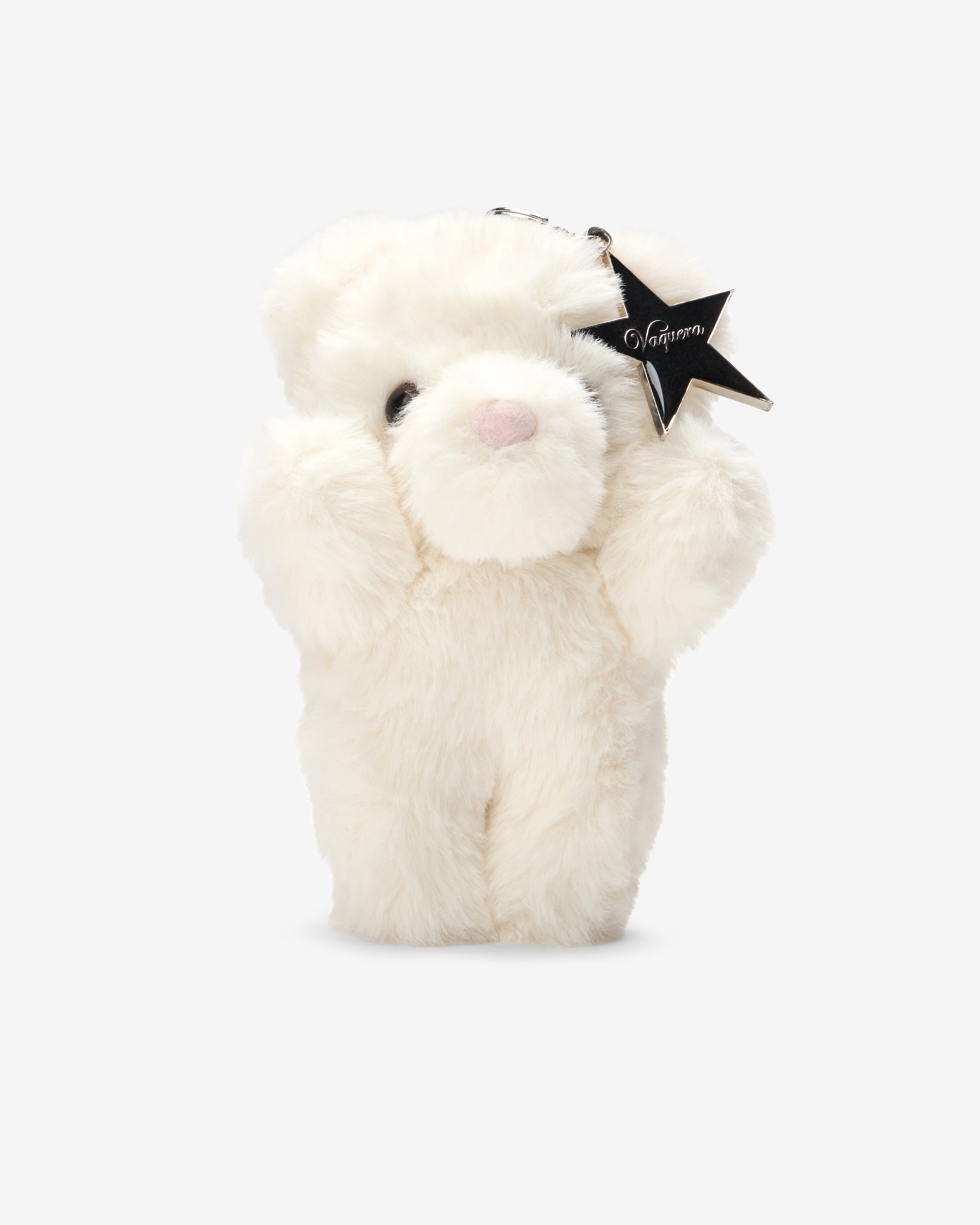 Vaquera: Women's Teddy Bear Keychain (Cream) | DSMNY E-SHOP